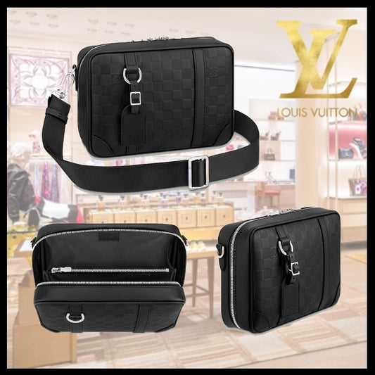 【新作☆直営店】LV シリウス・メッセンジャー ダミエ 黒 N45286