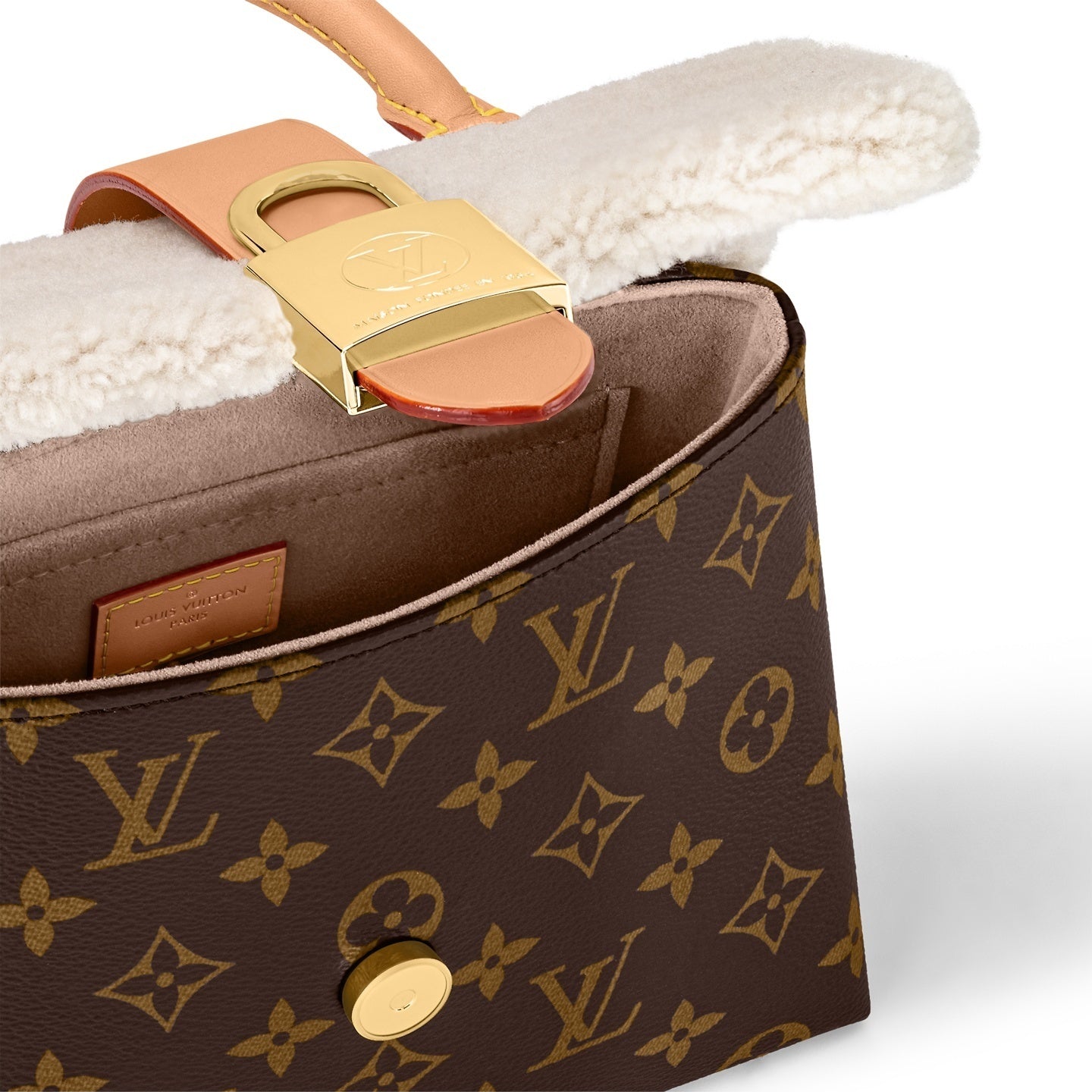 LV シアリング モノグラム トップハンドル バッグ ロッキー BB M46318