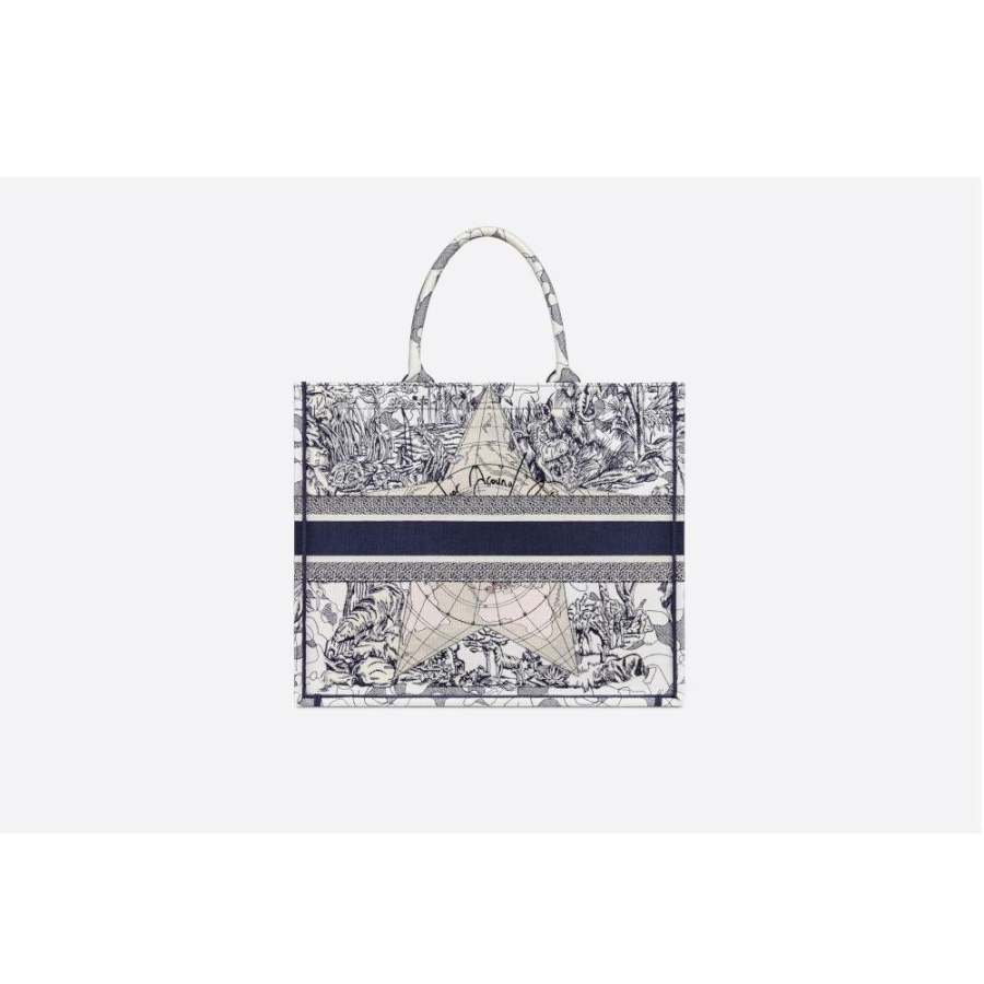 セレブ芸能人御用達・国内発* BOOK TOTE DIOR AROUND THE WORLD バッグ