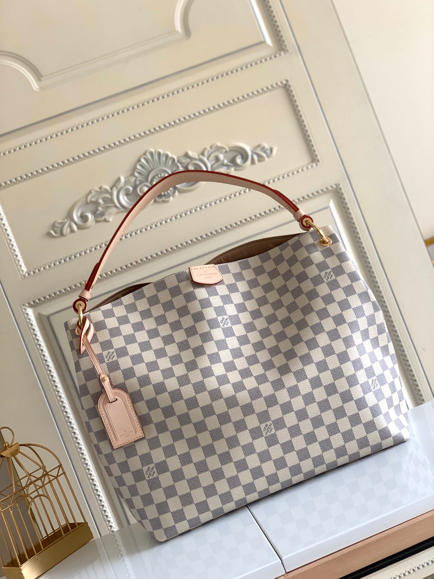 【Louis Vuitton】ヴィトン財布に合うトートバッグモノグラムダミエグレースフルPM【バッグ】