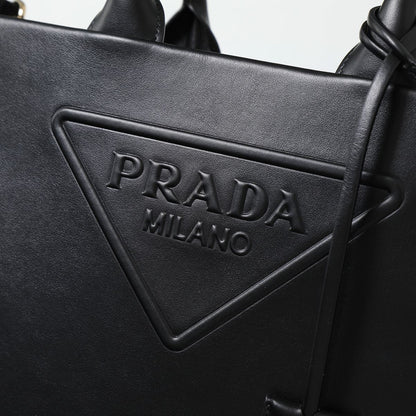 PRADA トートバッグ 1BA376 ASK エンボスロゴ SOFT CALF