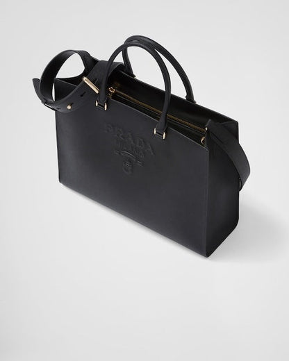 ★PRADA直営店★ラージ サフィアーノ レザー ハンドバッグ