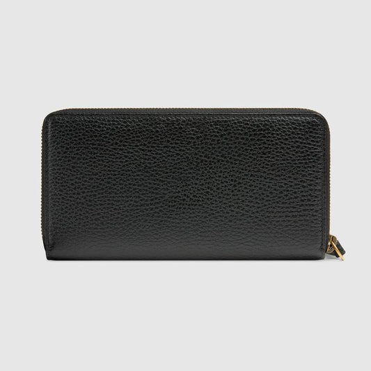 ボウ レザー ジップアラウンドウォレット