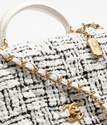 トップハンドル ミニ フラップ バッグ