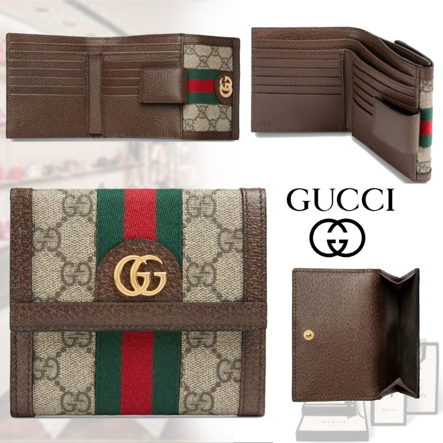 〔オフィディア〕グッチ フレンチフラップウォレット