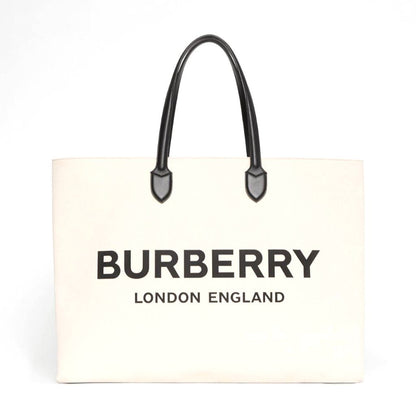 【Burberry】ロゴデティールキャンバス トート