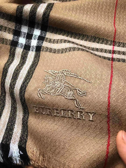 【Burberry】 カシミアスカーフ