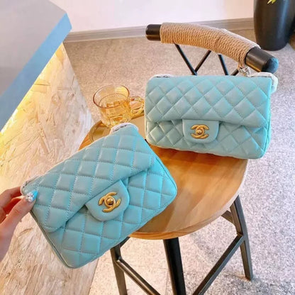 シャネル黒シープスキンメタルボールFLAP BAGフラップ バッグ