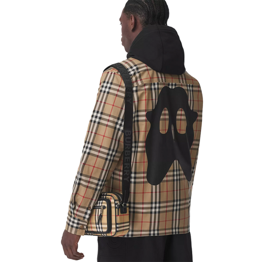 【Burberry】チェック キャンバス メッセンジャー