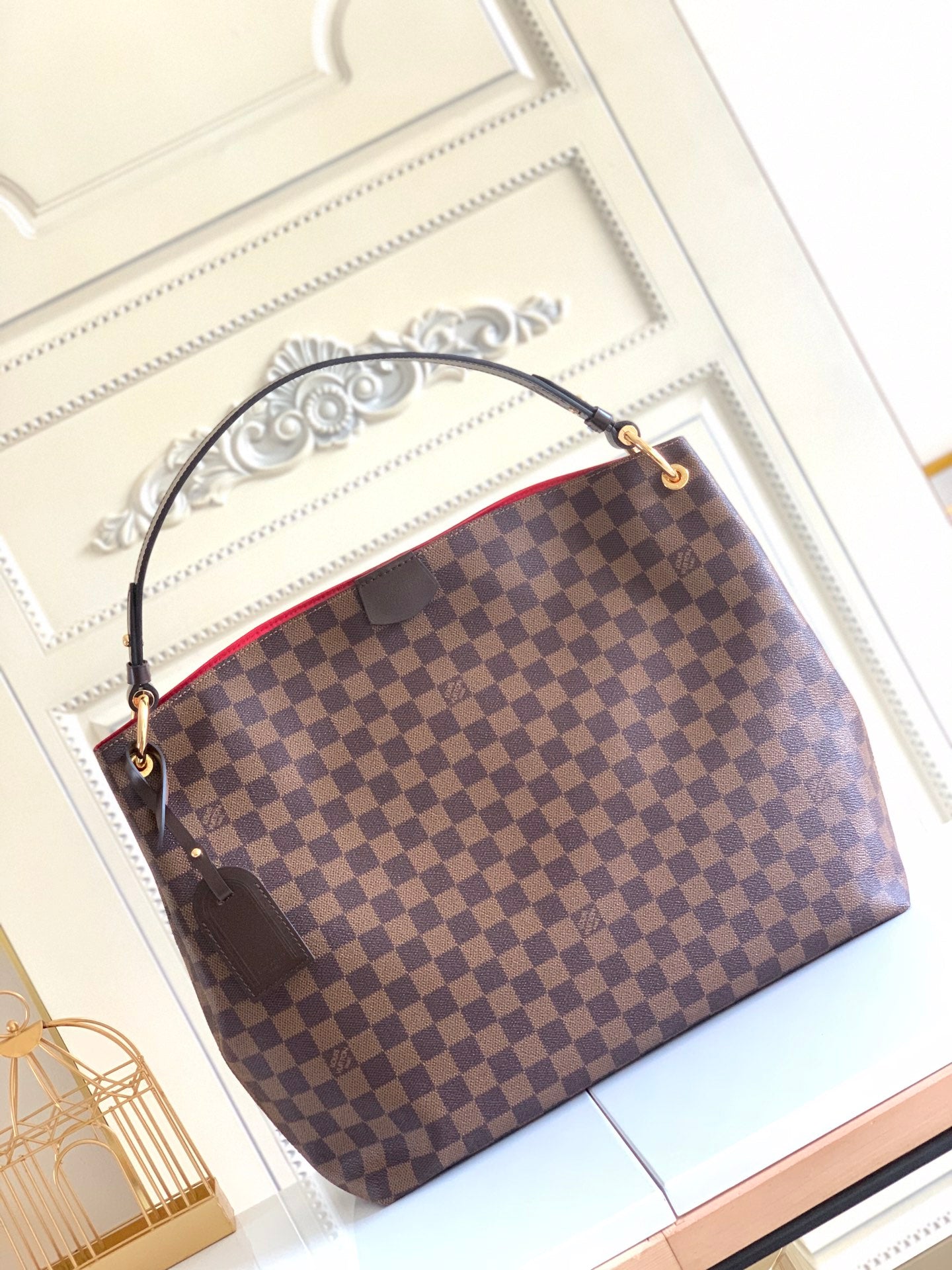 【Louis Vuitton】ヴィトン財布に合うトートバッグモノグラムダミエグレースフルPM【バッグ】