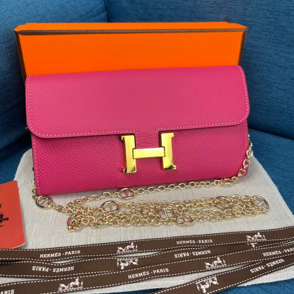 HERMÈS ショルダー & 長財布 11カラー 22X11CM