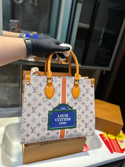 【L&V】23 ハンドバッグ 1854lvバッグ印刷 大容量 34cm