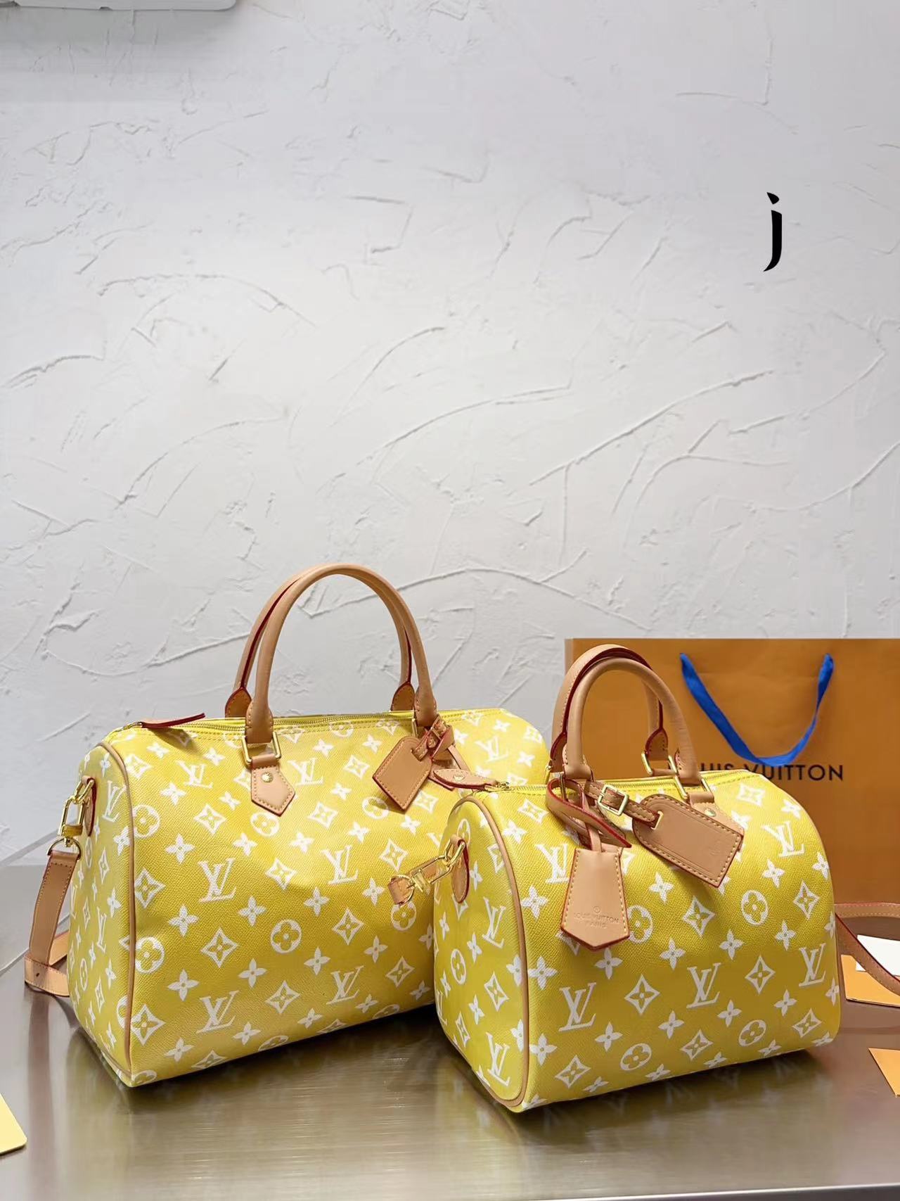 L&V トラベルバッグ レザーバッグ 大容量[限定オファー]