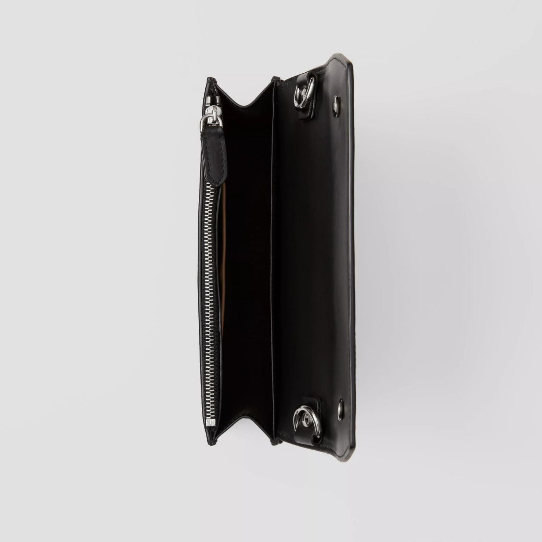 新作【BURBERRY】バーバリー チェック レザーショルダーバッグ