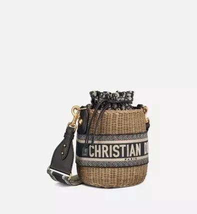 完売前に！DIOR 即納・関税込 DIOR WICKER かごバッグ ストロー