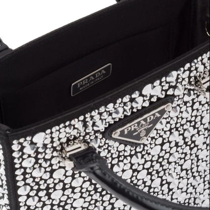 早い者勝ち!【PRADA】キラキラ女子力コーデUP☆クリスタルトート