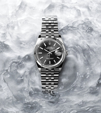 デイトジャスト 36 オイスター 36 mm オイスタースチール＆ホワイトゴールド