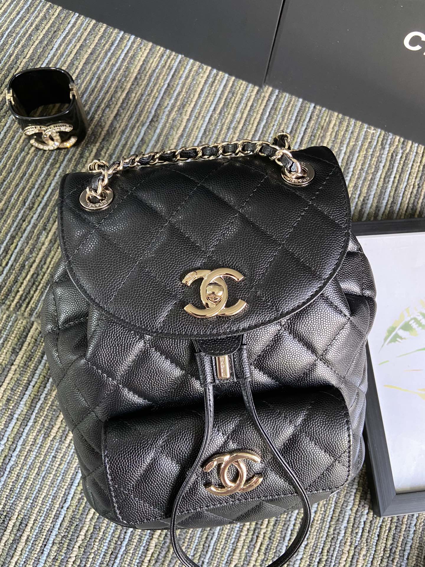 Chanel Ball pattern Backpack S1371