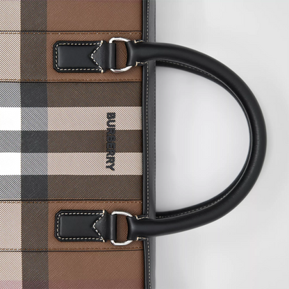 【Burberry】バーバリー チェック キャンバス ワーク バッグ