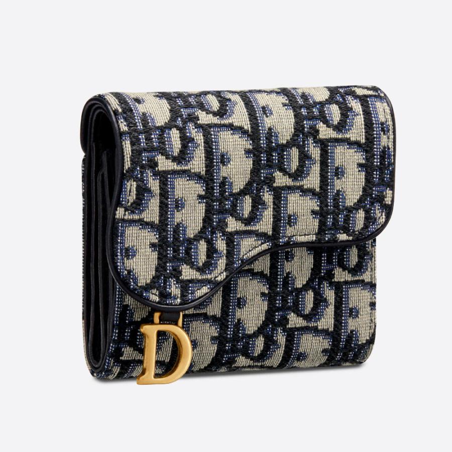 【ディオール】SADDLEサドルロータスウォレット☆レザーミニ財布