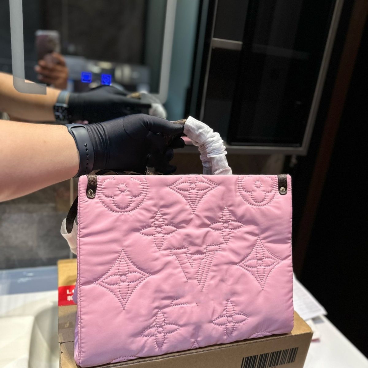 LV 柔らかなコットン素材のトートバッグ【50%オフ 送料無料】