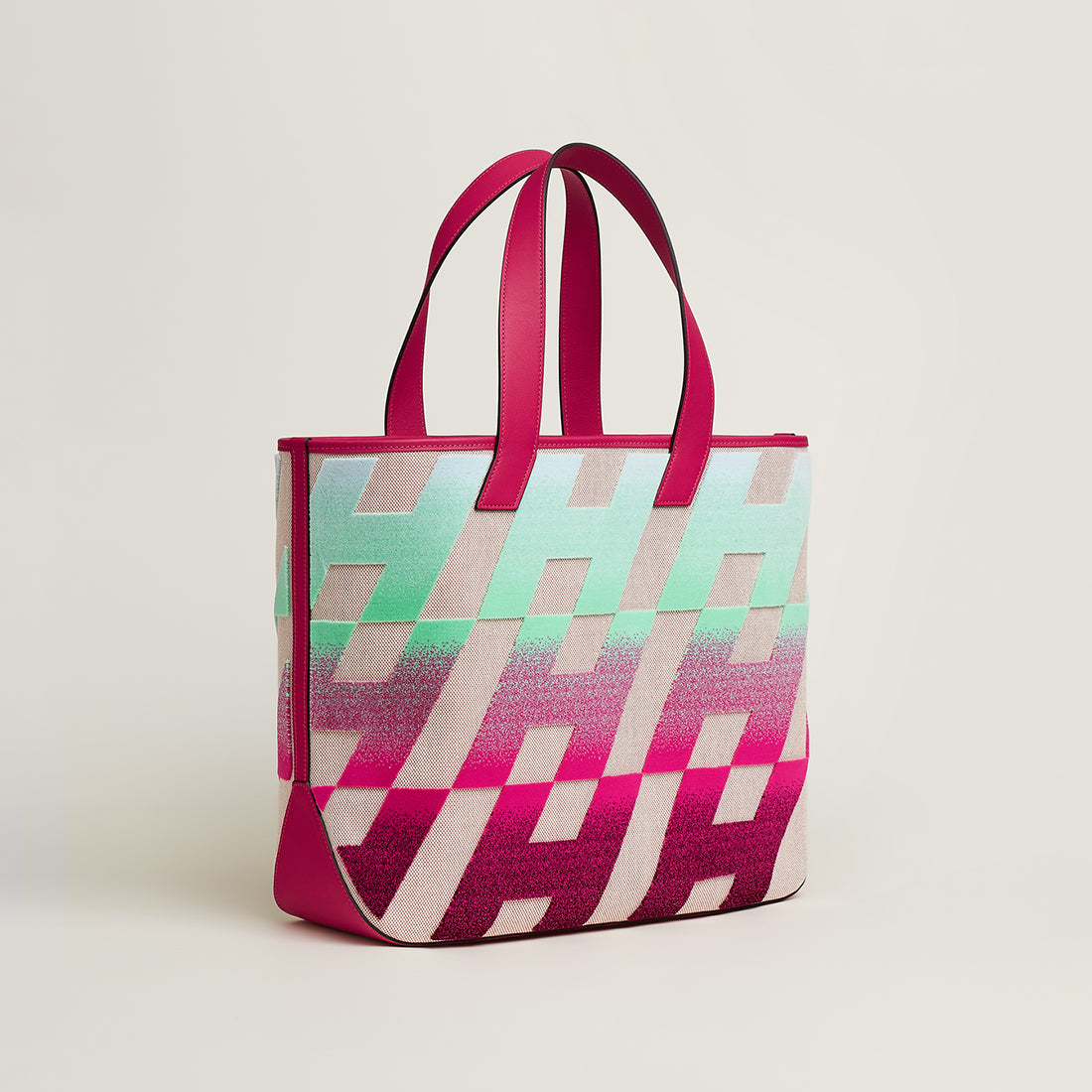 「カバスイタリックH柄40」トートバッグ2