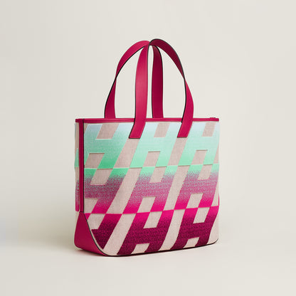 「カバスイタリックH柄40」トートバッグ2