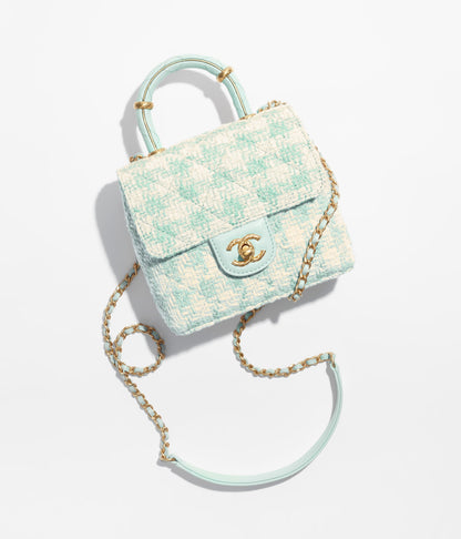 トップハンドル ミニ フラップ バッグ