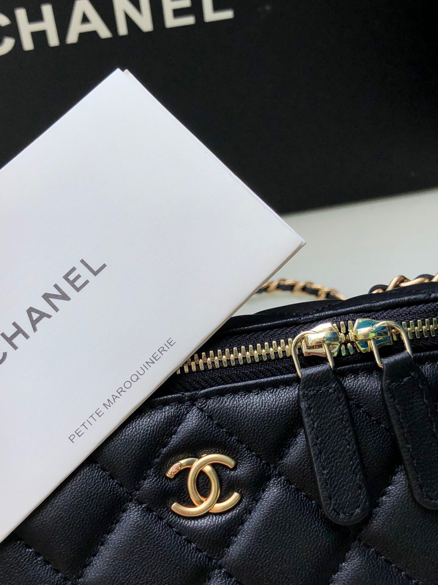 Chanel Classic Vanity 22C Bag with Chain AP2303