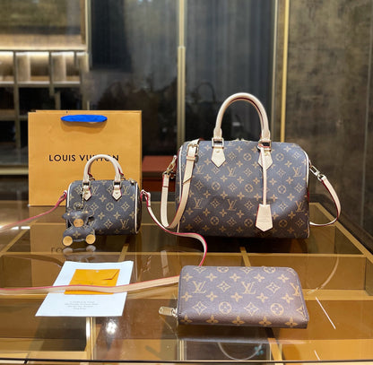 【すぐ届く】ルイヴィトン☆定番人気☆LOUISVUITTON 3点セット お得