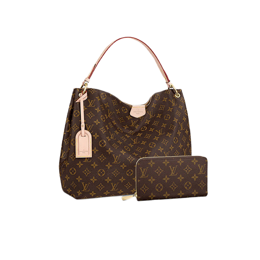 LOUIS VUITTON グレースフル MM 長財布 2点セット お得 M43704+M60017