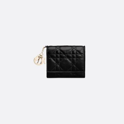 【DIOR】 ミニ財布 カナージュ ラムスキン【財布】