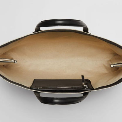 【BURBERRY】VIP価格で関送込★ロゴデティールキャンバス トート