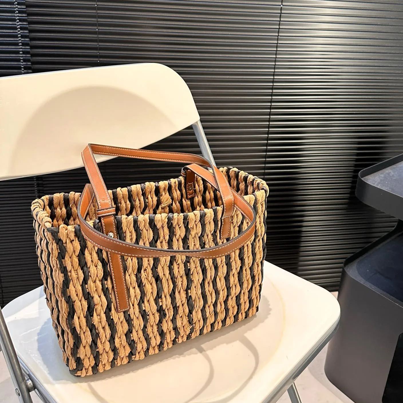 LOEWE◆ロエベ ウーブン トートバッグ