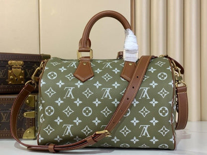 【最新作】LV スピーディ P9 バンドリエール 30(M15241)Green Sencha