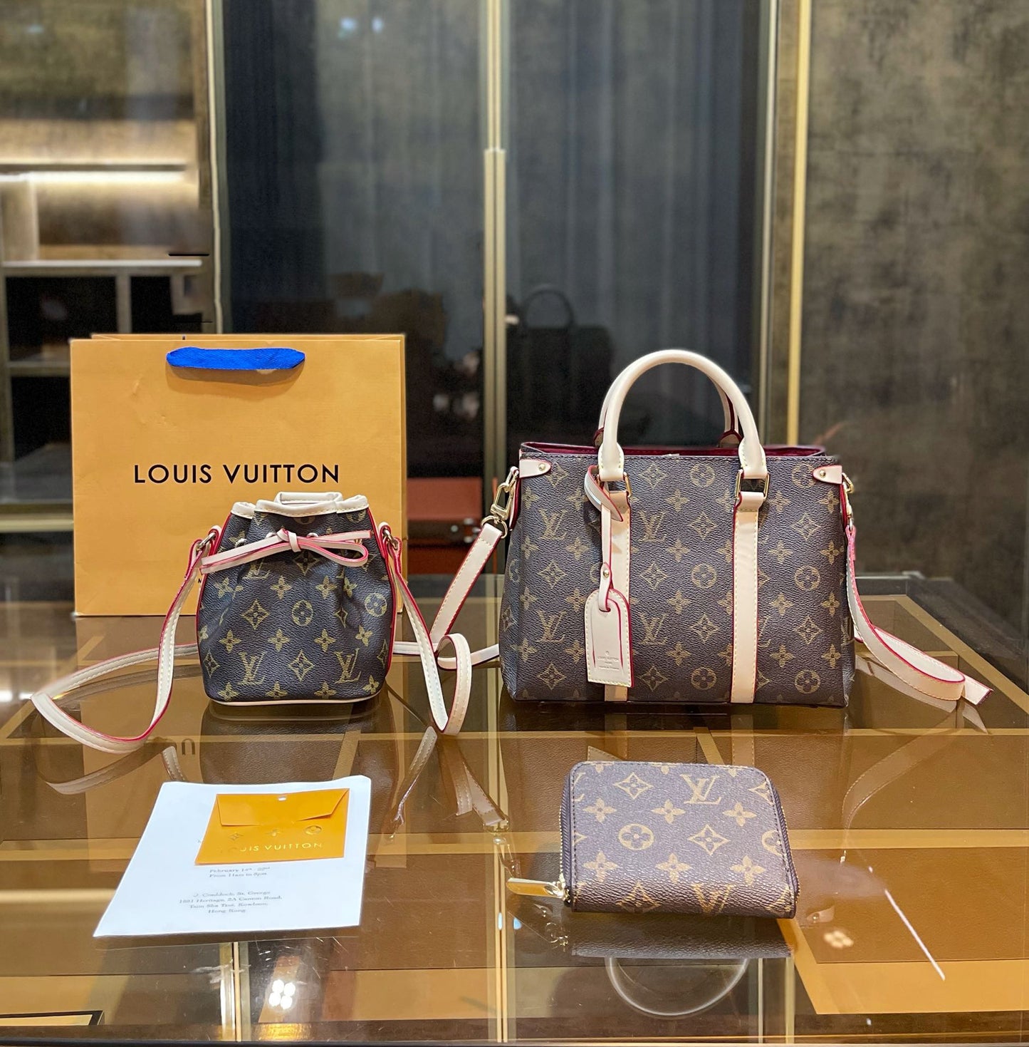 【大人気定番商品♪】LOUISVUITTON 古い花3点セット お得