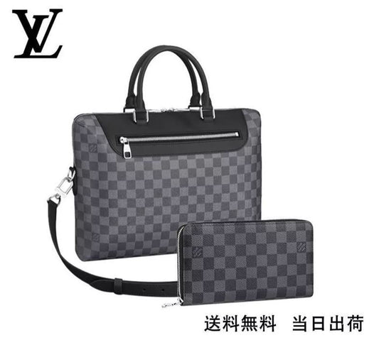 LOUIS VUITTONPDJ NM 長財布 ベルト 2点セット お得 Ref:N48260+N60111