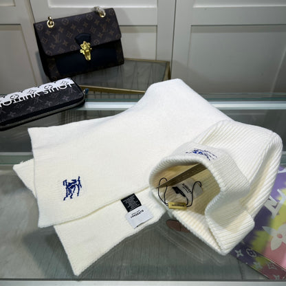 BURBERRY 帽子➕スカーフ！ 70% ウール + 30% ラビットファー ユニセックス、暖かくて快適