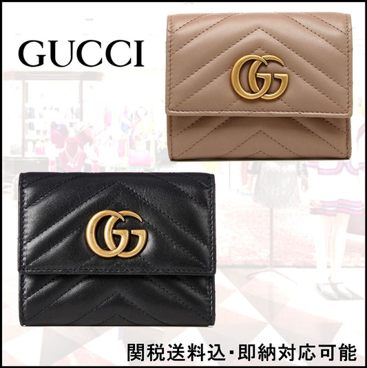 【GUCCI】〔GGマーモント〕 カードケース(コイン＆紙幣入れ付き)【財布】
