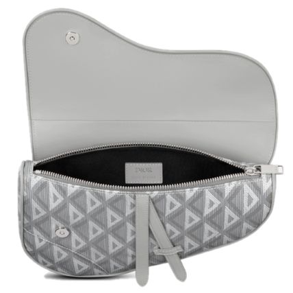 DiorEssentials SADDLE バッグ CD Diamond キャンバス & スムースカーフスキン