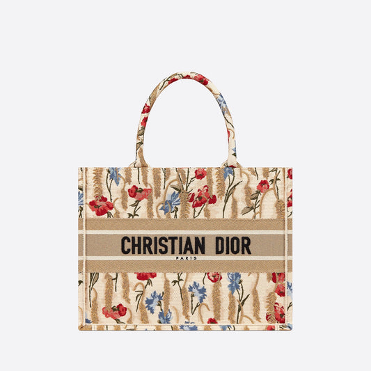 【ディオール】新作！フラワー柄★ディオールブックトートスモールバッグ★