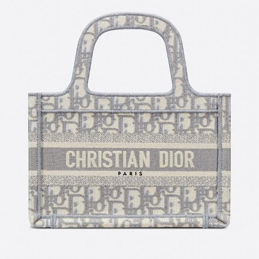 【DIOR】 ディオール オブリーク 刺繍 ブックトートミニバッグ