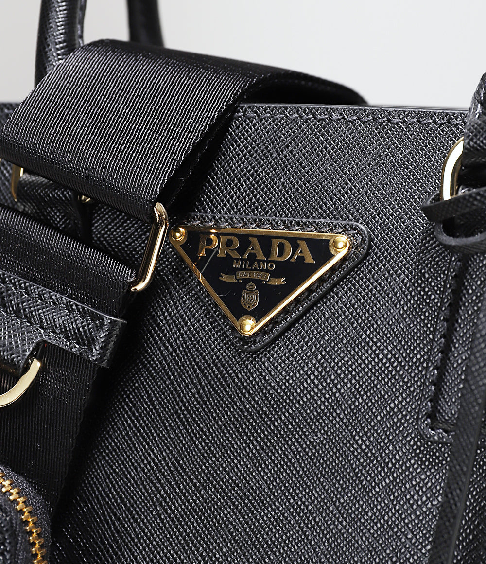 ☆PRADA ガレリア サフィアーノレザー ミニバッグ