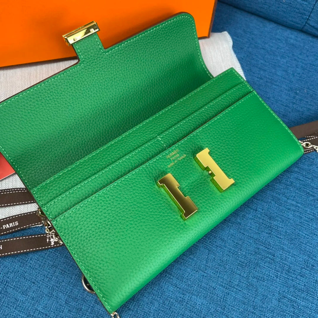 HERMÈS ショルダー & 長財布 11カラー 22X11CM