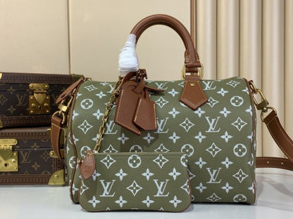 【最新作】LV スピーディ P9 バンドリエール 30(M15241)Green Sencha