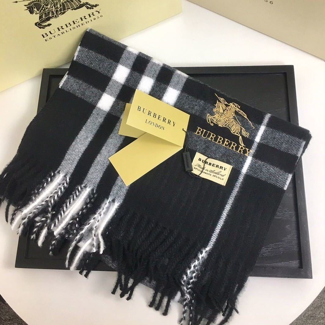 【Burberry】クラシック チェック カシミアスカーフ