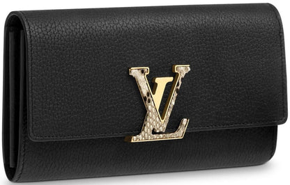 大人の余裕【ヴィトン】豪華パイソン☆長財布/unisex CAPUCINES M64 M68 N90