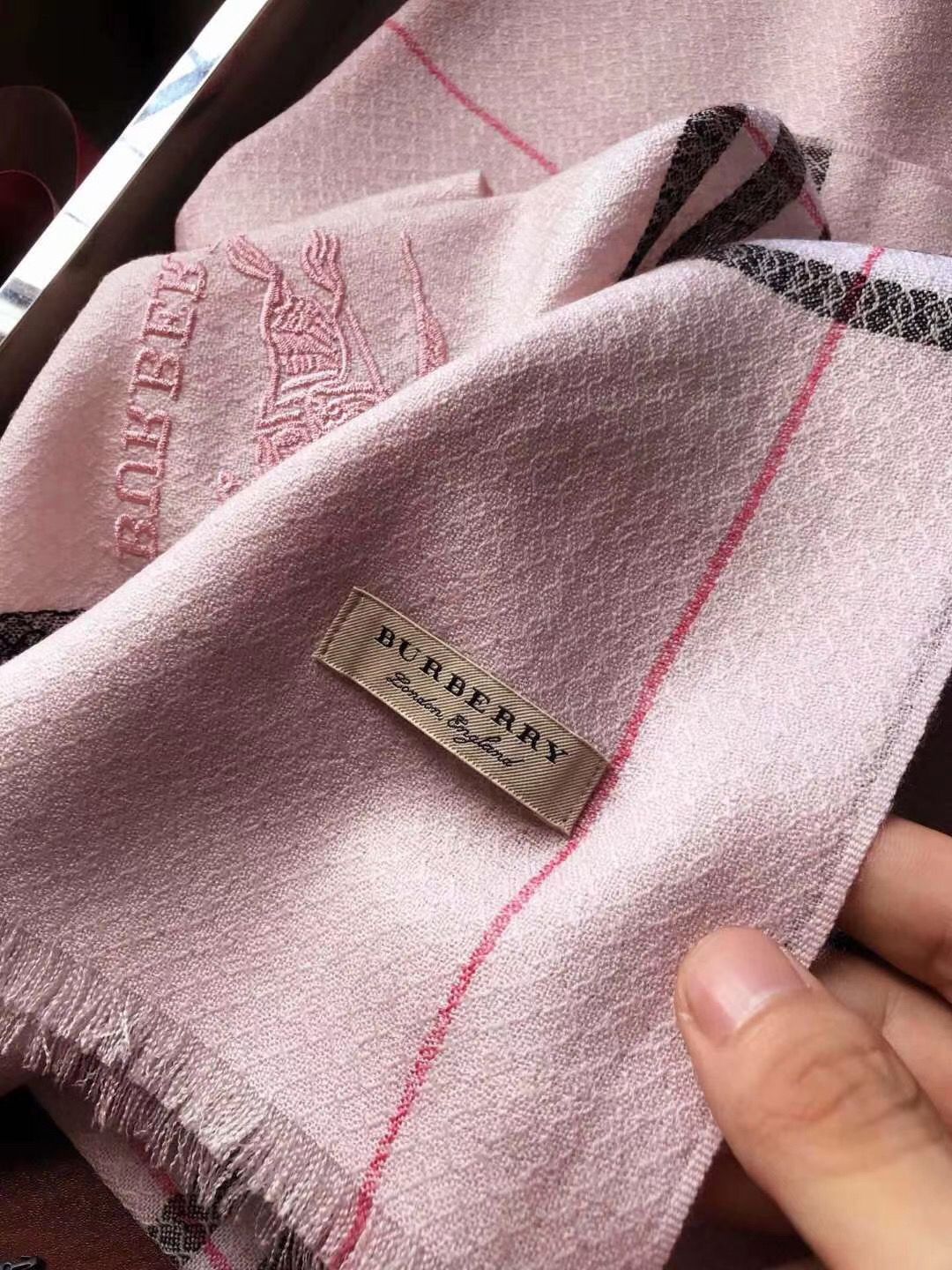 【Burberry】 カシミアスカーフ