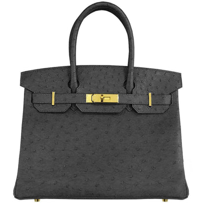 【HERMES】エルメス バーキン 30cm オーストリッチ ゴールド金具