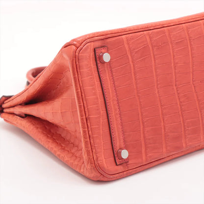 エルメス バーキン30 ポロサスマット ルージュインディアン シルバー金具